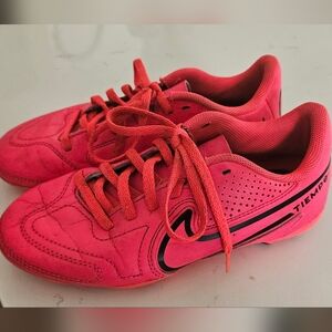 Nike Tiempo Pink Soccer Cleats